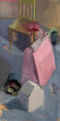 Red Bow by Jennifer Agricola Mojica, Painting for Sale on Singulart