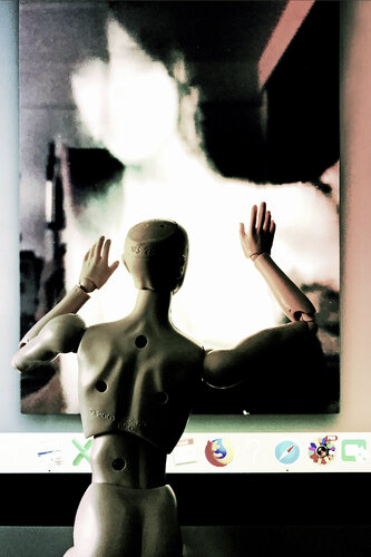 A story in silico (a series of 21 works) No.9: Pygmalion and Galatea van Wilf Tilley, Digitaal te koop op Singulart