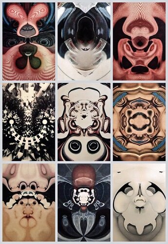 A preliminary arrangement of nine images in the Reason & Revelation series. van Wilf Tilley, Digitaal te koop op Singulart