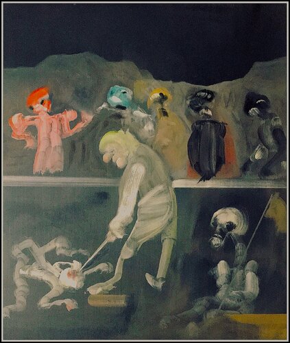 The Leader Is Always Right (Der Führer hat immer recht) van Wilf Tilley, Schilderij te koop op Singulart
