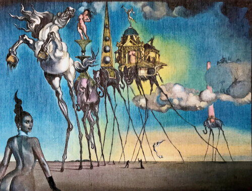 A surreal prospect of Kim Kardashian's buttocks van Wilf Tilley, Schilderij te koop op Singulart