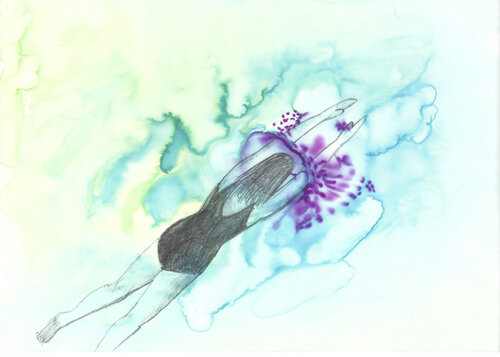 Untertauchen 1 von Ellen Semen, Malerei kaufen auf Singulart