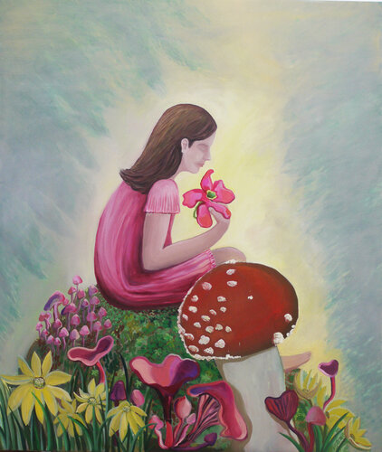 Pilzhügel van Ellen Semen, Schilderij te koop op Singulart