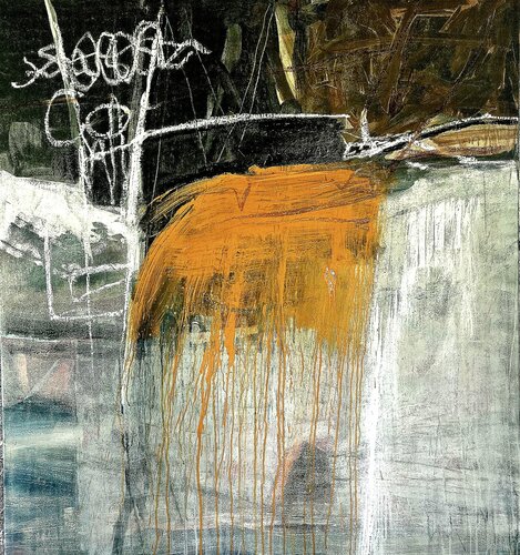 Orange Fall van Dieter Langer, Schilderij te koop op Singulart
