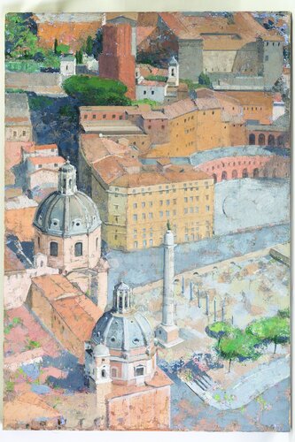 Foro di Traiano by silvana chiozza, 絵画 for Sale on Singulart