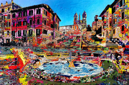 PIAZZA DI SPAGNA von ENRICO TUBERTINI, Andere Medien kaufen auf Singulart