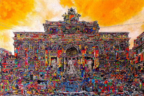 FONTANA DI TREVI par ENRICO TUBERTINI, Autres supports en vente sur Singulart
