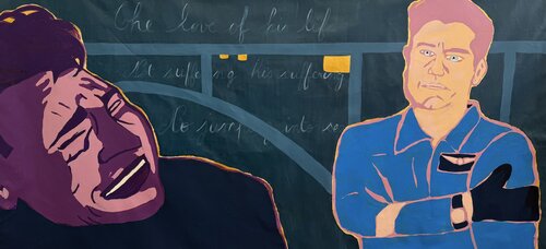 Shy Men van EMELINE RENARD, Schilderij te koop op Singulart