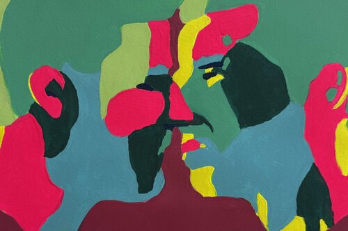 Shy Colors van EMELINE RENARD, Schilderij te koop op Singulart