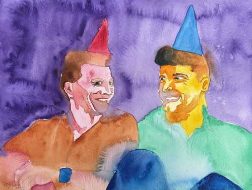 Two Souls par EMELINE RENARD, Œuvre sur papier en vente sur Singulart