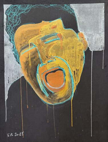 Man crying by EMELINE RENARD, Work on Paper for Sale on Singulart