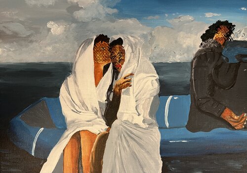 Adrift in the Mediterranean van EMELINE RENARD, Schilderij te koop op Singulart
