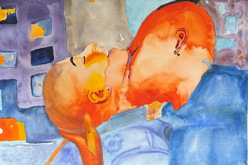 Kissing women EMELINE RENARD