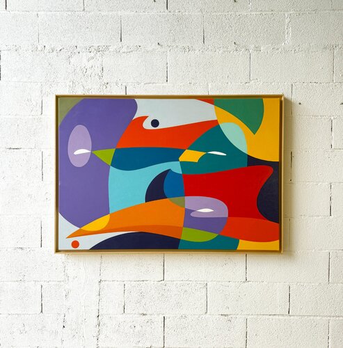 Summer birds by WONE, 油畫 for Sale on Singulart