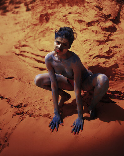 Blue Body In Red Sand van Marcus Luconi, Fotografie te koop op Singulart