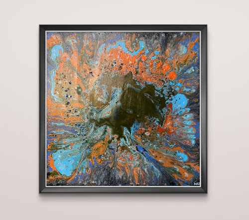 Sky & Avatars 95 van Amarindra Rana, Schilderij te koop op Singulart
