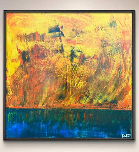 Wild Sea 02 van Amarindra Rana, Schilderij te koop op Singulart