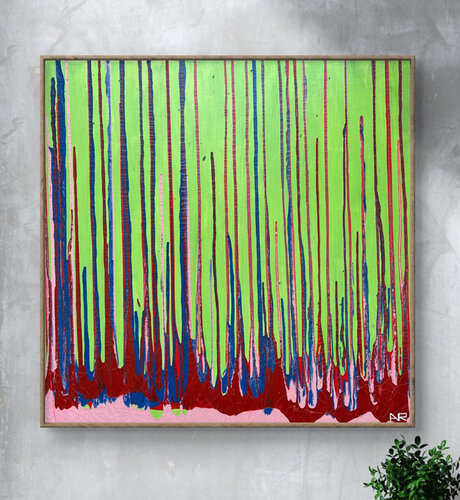 Wild Forest Green di Amarindra Rana, Pittura in vendita su Singulart