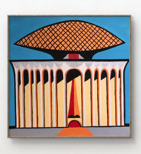 Oscar Niemeyer van Amarindra Rana, Schilderij te koop op Singulart
