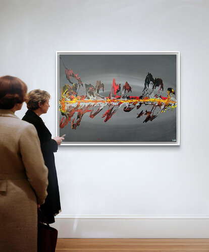 Eruption 01 di Amarindra Rana, Pittura in vendita su Singulart