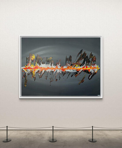 Eruption 02 di Amarindra Rana, Pittura in vendita su Singulart