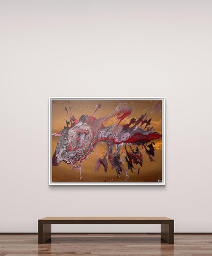 Eruption 03 di Amarindra Rana, Pittura in vendita su Singulart