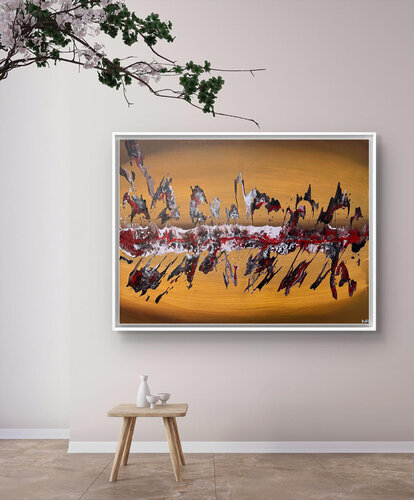 Eruption 04 van Amarindra Rana, Schilderij te koop op Singulart