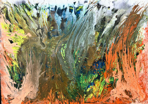 Sky & Avatars 002 de Amarindra Rana, Pintura a la venta en Singulart
