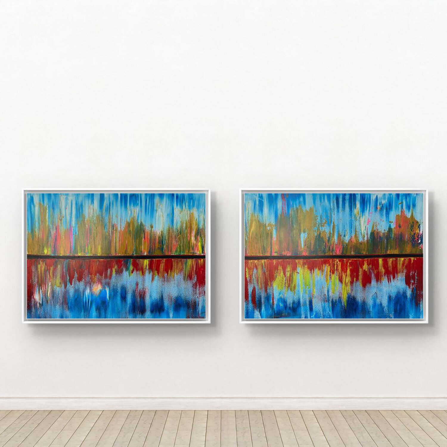 Reflections 01 (pair of paintings) Amarindra Rana