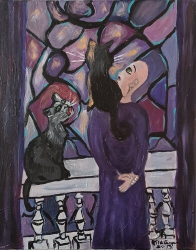Waiting for Michael van MARIA LUISA VERGARA, Schilderij te koop op Singulart