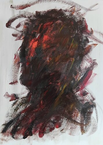 Red Head di Antonis Giakoumakis, Pittura in vendita su Singulart