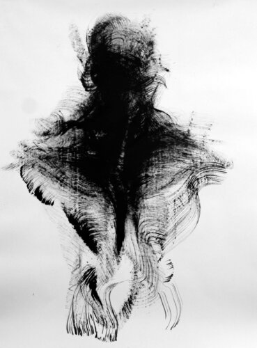 Black Head  – (Part of a larger series) di Antonis Giakoumakis, Pittura in vendita su Singulart