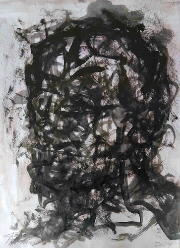 Study of a Face van Antonis Giakoumakis, Schilderij te koop op Singulart