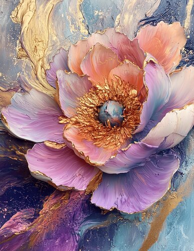 Hart of Eternity - Limited Edition Giclée Print with Hand-Embellished Gold Accents by Rita Bohoslavska, Print for Sale on Singulart