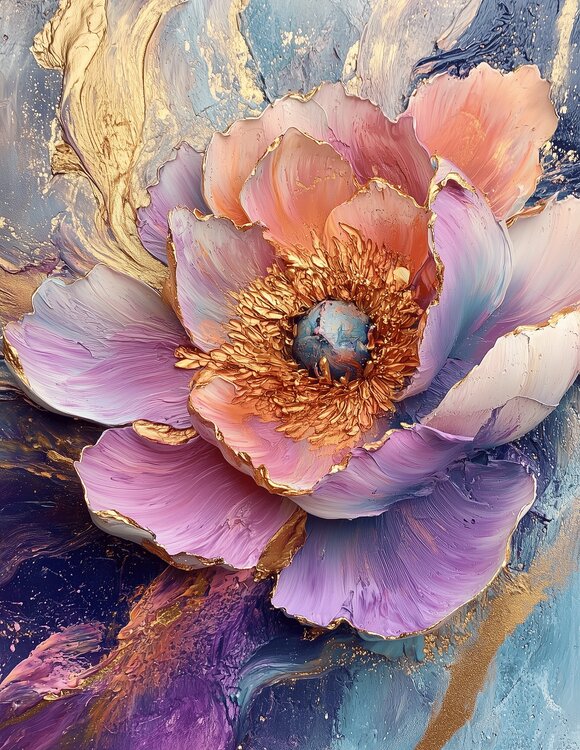 Hart of Eternity - Limited Edition Giclée Print with Hand-Embellished Gold Accents Rita Bohoslavska