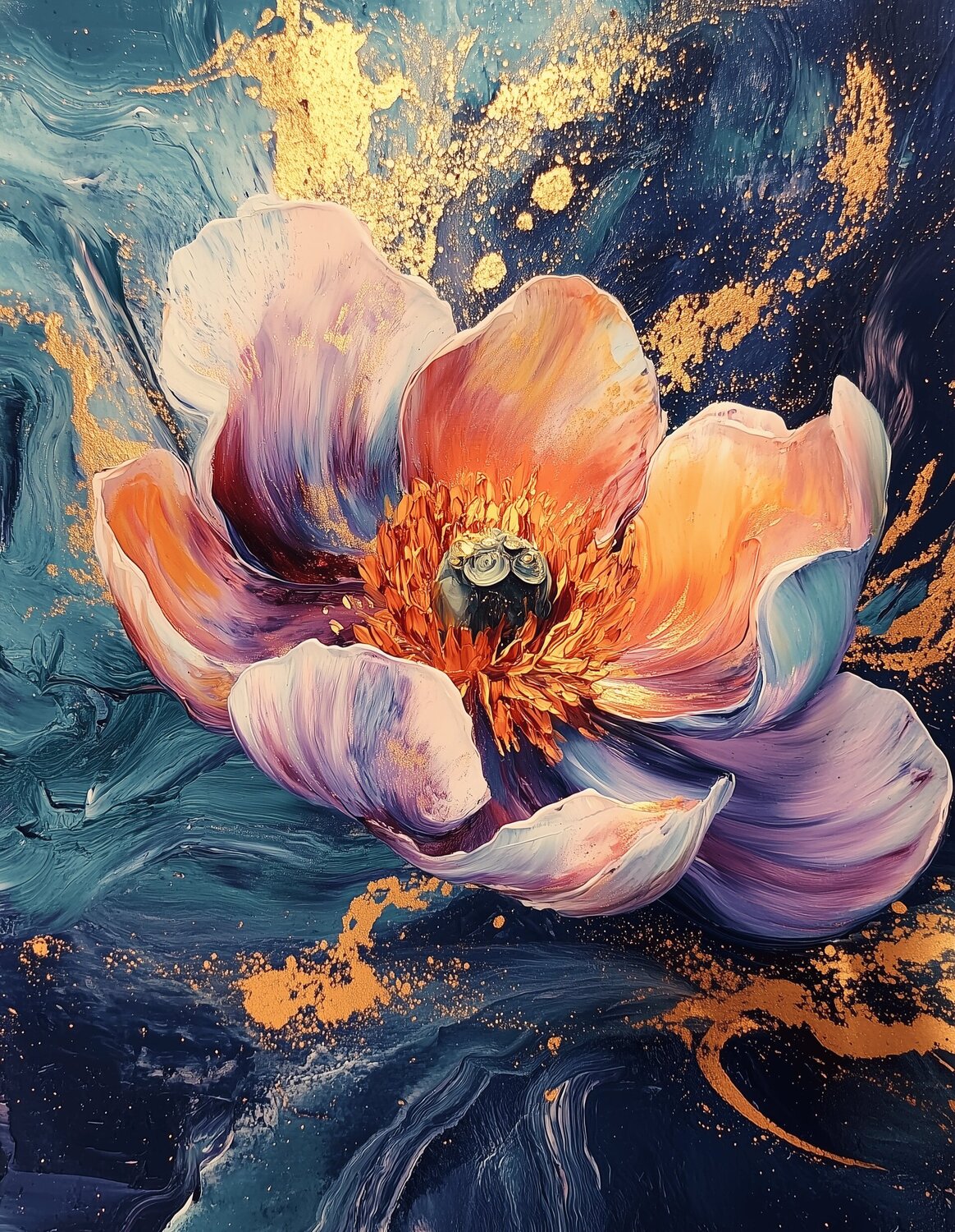 Auric Bloom - Unique Fine Art Giclée Rita Bohoslavska Digitaal te koop