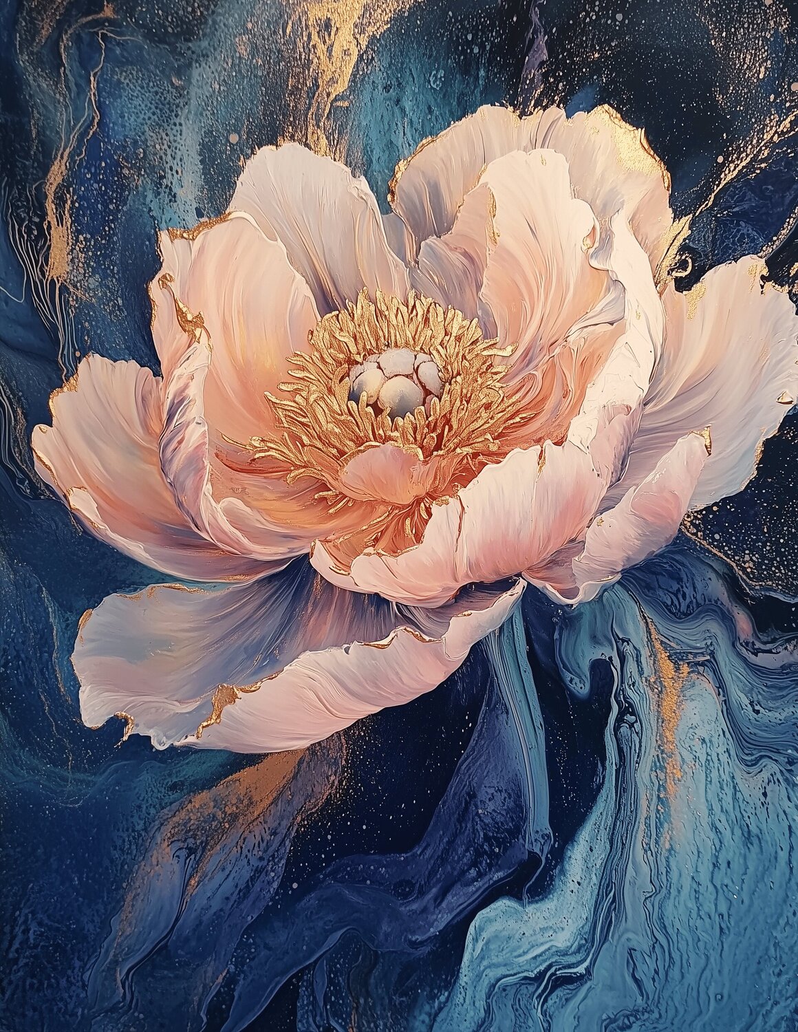 Celadon Silence - Unique Fine Art Giclée Rita Bohoslavska Digitaal te koop