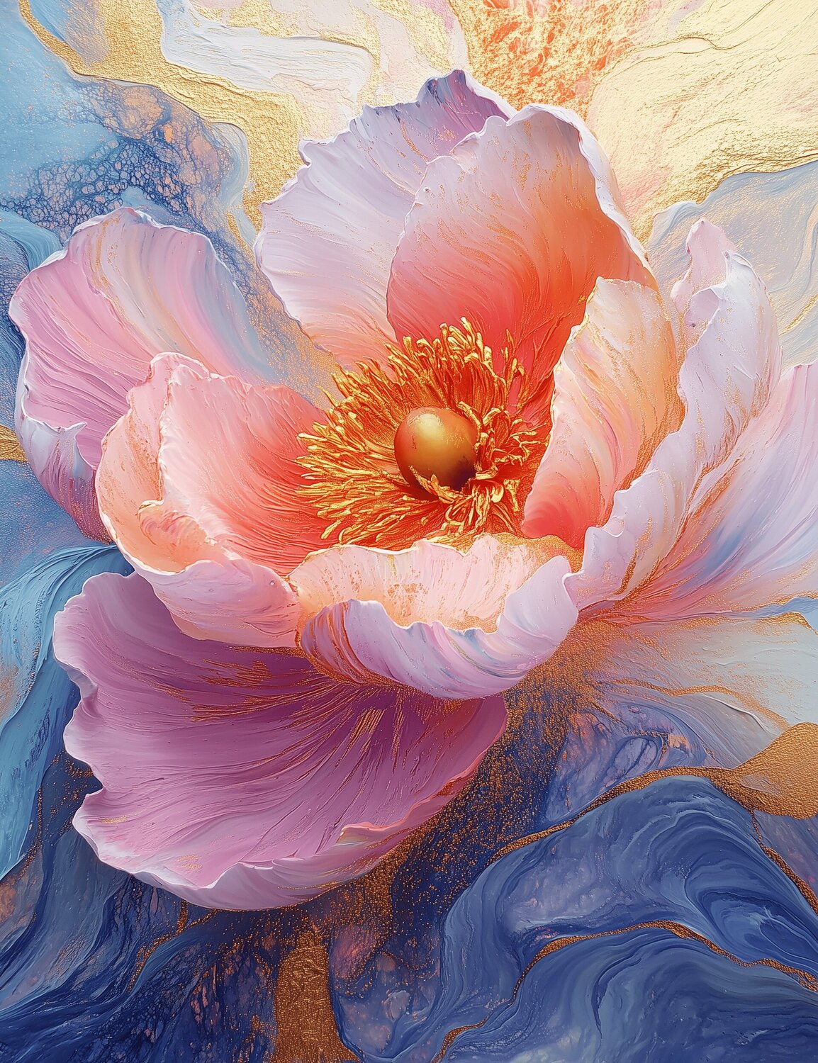 Alabaster Glow - Unique Fine Art Giclée Rita Bohoslavska Digitaal te koop