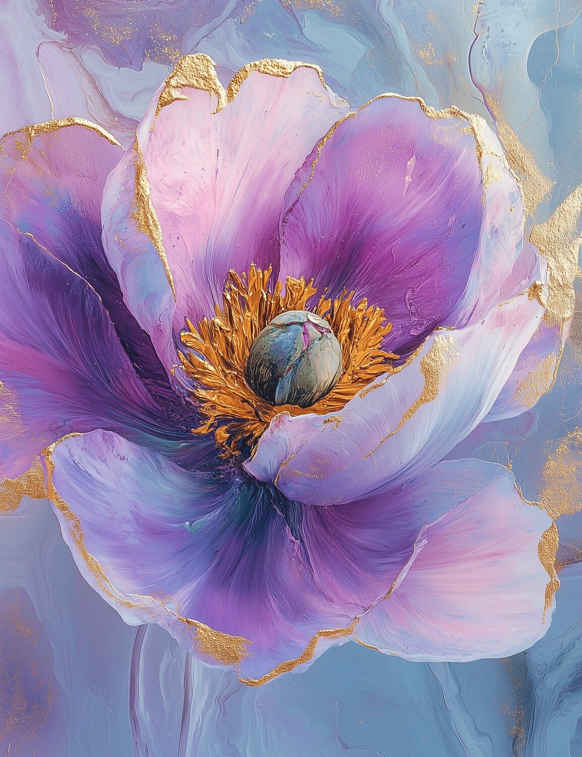 Frosted Elegy - Unique Fine Art Giclée Rita Bohoslavska Digital zu verkaufen