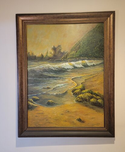 Hanakapia Beach van Paul Dudas, Schilderij te koop op Singulart