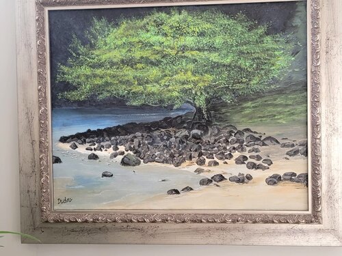 The tree at Pua Poa van Paul Dudas, Schilderij te koop op Singulart