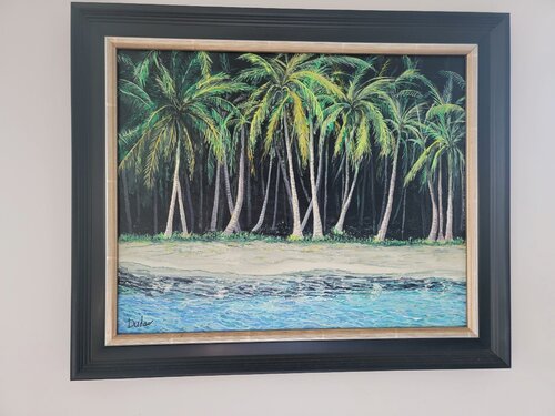 Bora Bora Palms van Paul Dudas, Schilderij te koop op Singulart