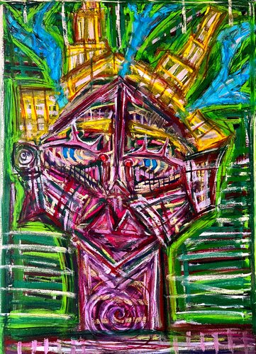 King Worm di Vincent Corrèze, Pittura in vendita su Singulart
