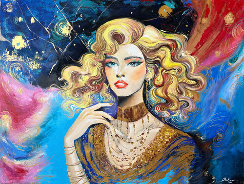 Blonde van Halima Alasgarova, Schilderij te koop op Singulart