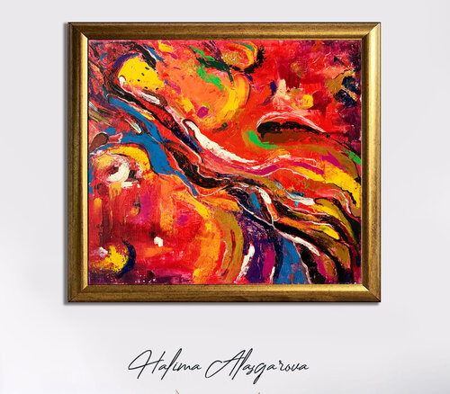 Chaos van Halima Alasgarova, Schilderij te koop op Singulart