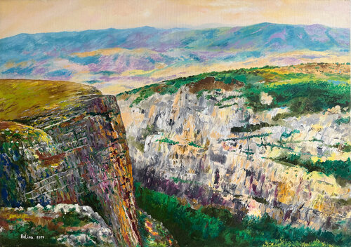 Karabakh Landscape. Shusha van Halima Alasgarova, Schilderij te koop op Singulart