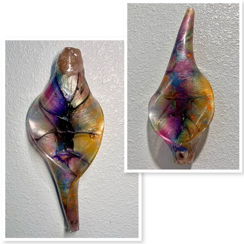 Twisted Dual-Sided Color Drop by Leslie Lawson, Sculpture for Sale on Singulart