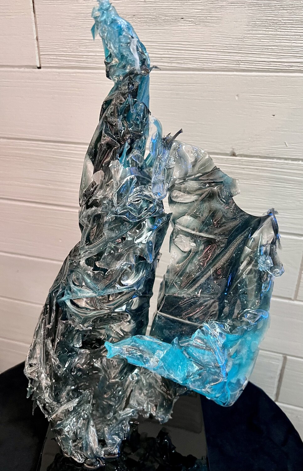 Tides of Glass - 2 Piece Sculpture Leslie Lawson Skulptur zu verkaufen