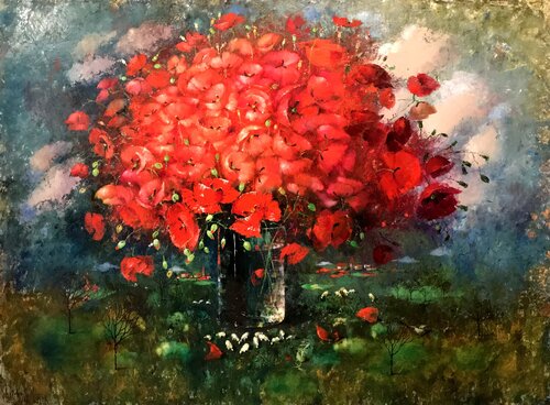 Nine Favorite Trees by Helen Illichova, Painting for Sale on Singulart