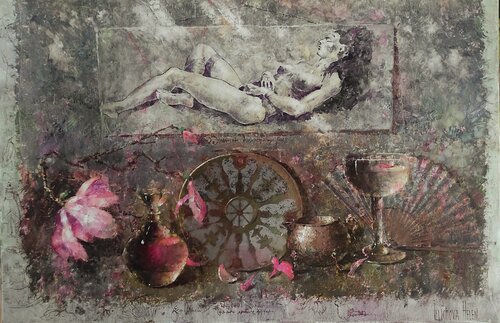 Wild Magnolia by Helen Illichova, 회화 for Sale on Singulart